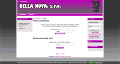 Desktop Screenshot of bellanova.cz