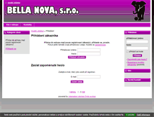 Tablet Screenshot of bellanova.cz